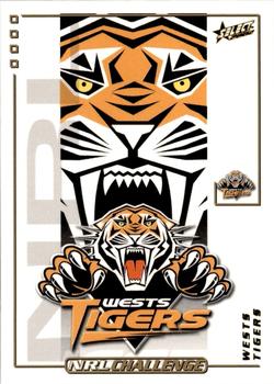 2002 Select Challenge #135 Wests Tigers crest Front